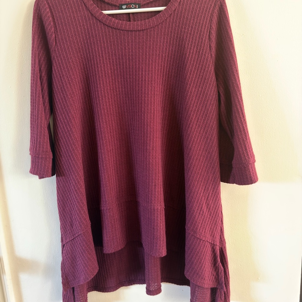 Women’s Waffle Tunic Top